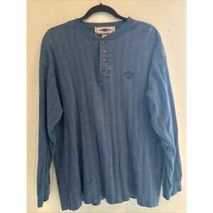 VINTAGE Arizona Jean Co Shirt Mens L Long Sleeve Logo Buttons